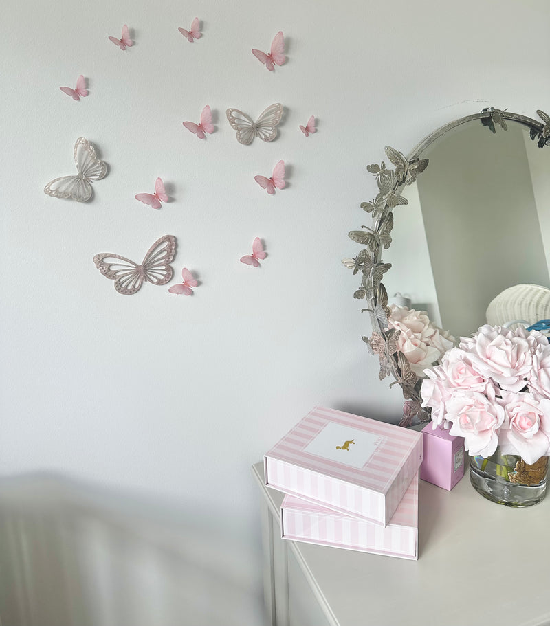 3D Pearl Butterflies - littledreamersinteriors