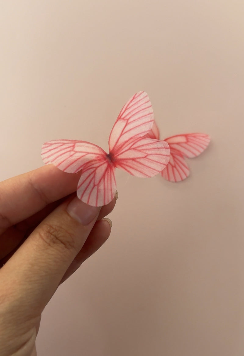 Pink Lace Silk Butterfly Flutters - littledreamersinteriors