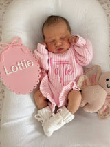 Vintage Bow Birth Announcement Plaque