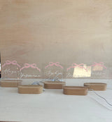 Personalised night light