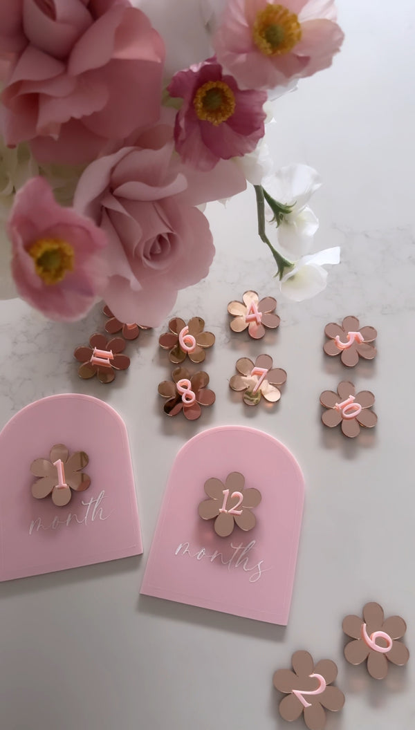 Daisy Arch Milestones | Interchangeable