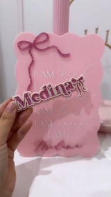 3D BowTriple Layer Keyring / BagTag - littledreamersinteriors