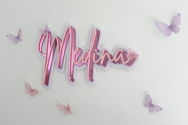 3D Butterfly Flutters - PINK - littledreamersinteriors