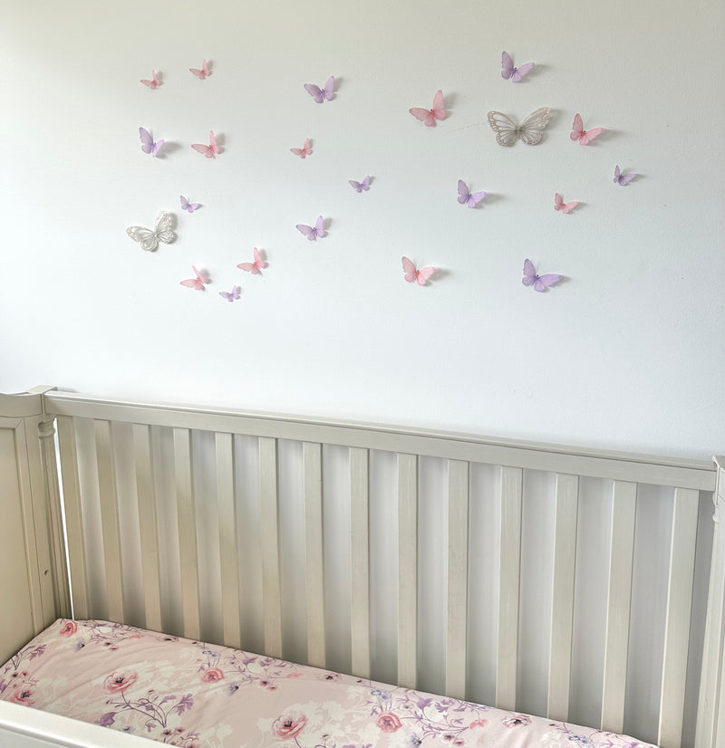 3D Pearl Butterflies - littledreamersinteriors