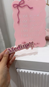 3D BowTriple Layer Keyring / BagTag - littledreamersinteriors