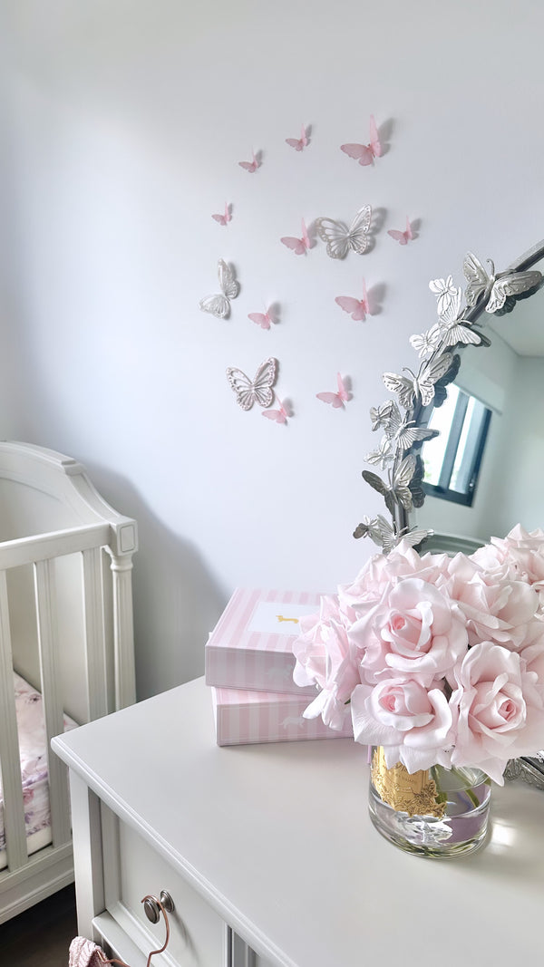 3D Butterfly Flutters - PINK - littledreamersinteriors