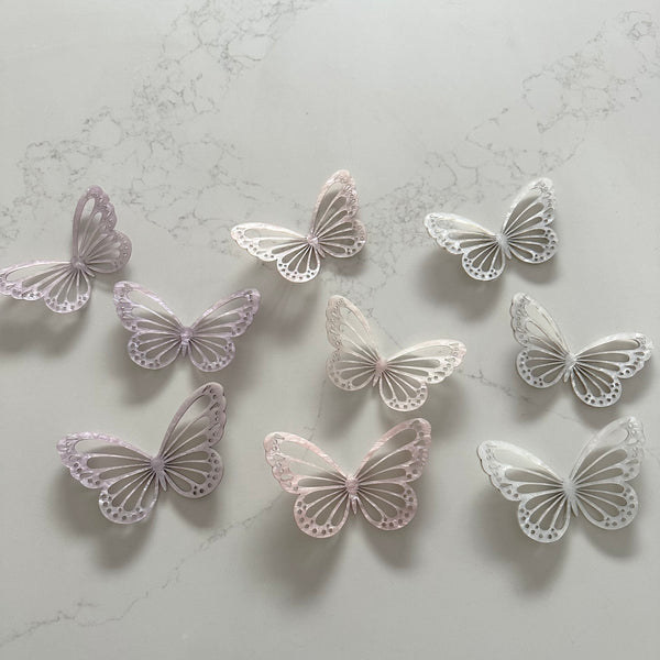 3D Pearl Butterflies - littledreamersinteriors