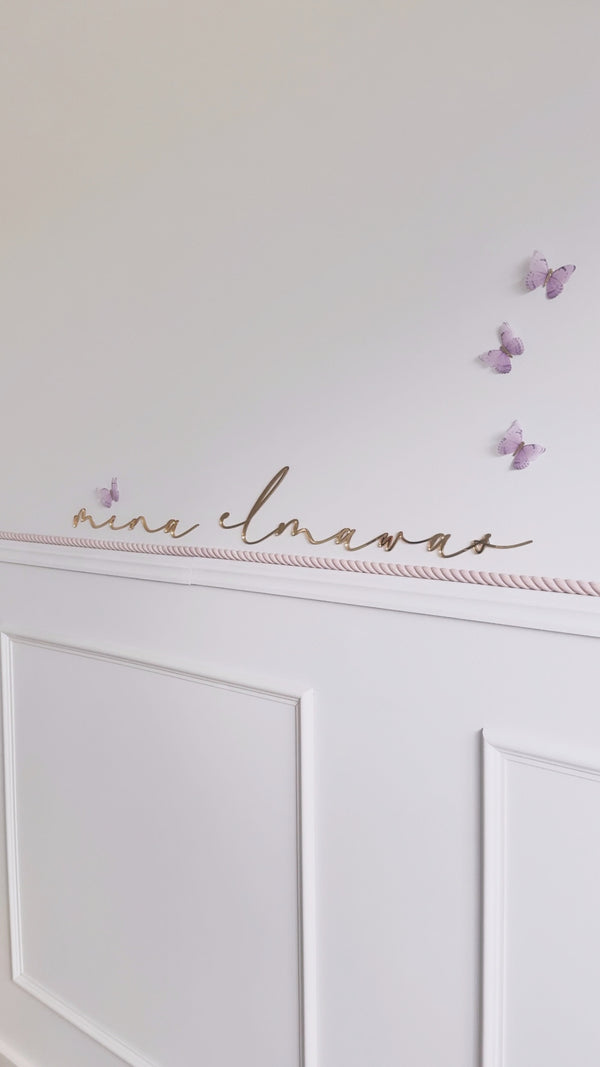 Acrylic Script Name Sign - littledreamersinteriors