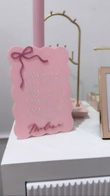 Personalised Acrylic Affirmation Plaque