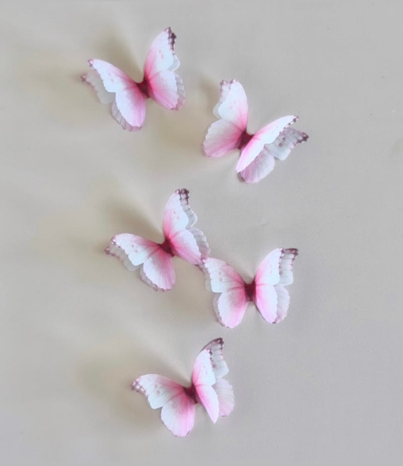 Sandy Pink Silk Butterfly Flutters