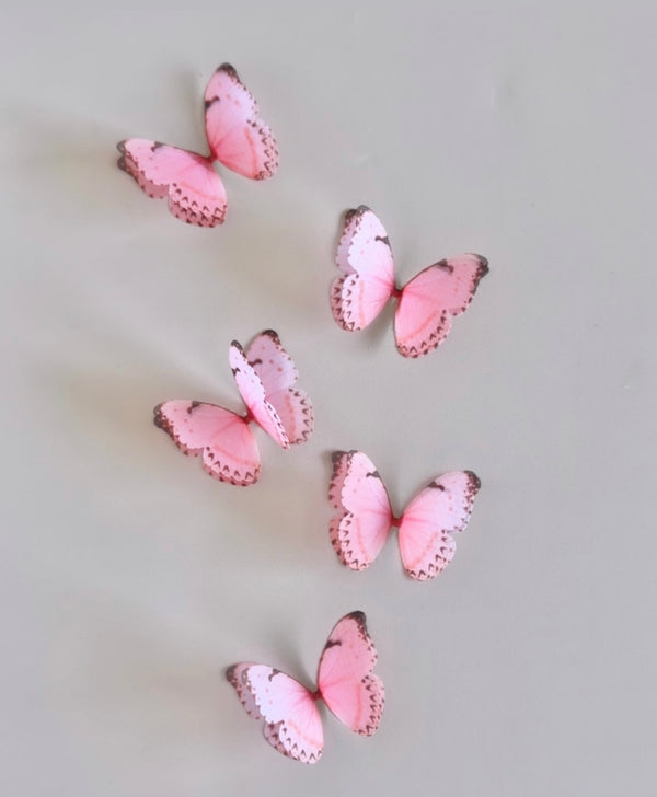 Peachy Peach Silk  Butterfly Flutters
