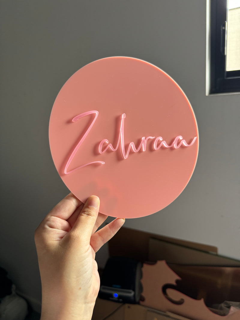 Announcement plaque - littledreamersinteriors