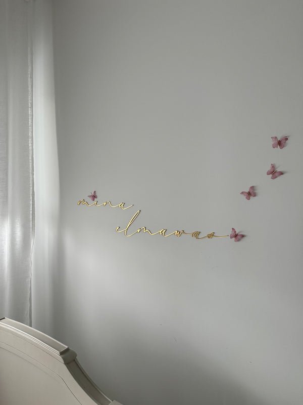 Acrylic Script Name Sign - littledreamersinteriors