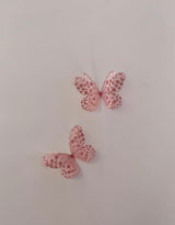 Blush Polka Silk Butterfly Flutters - littledreamersinteriors