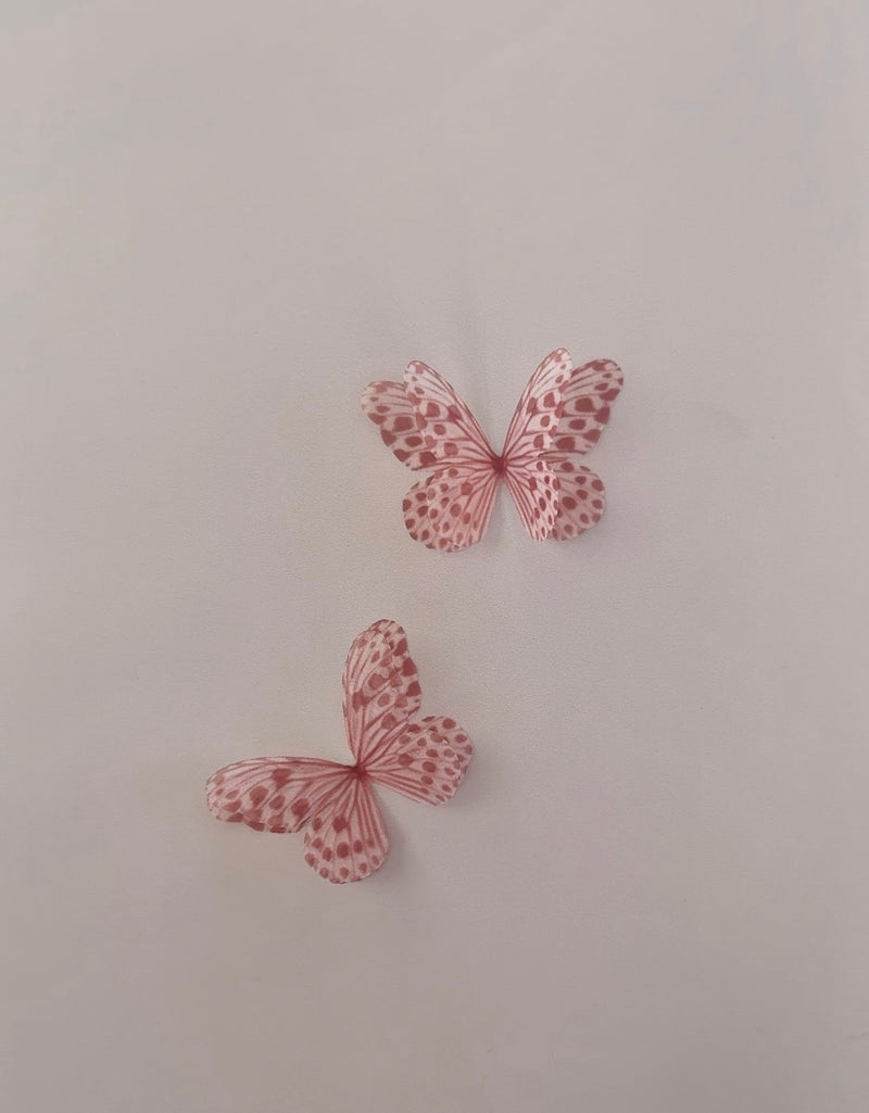 Blush Polka Silk Butterfly Flutters - littledreamersinteriors