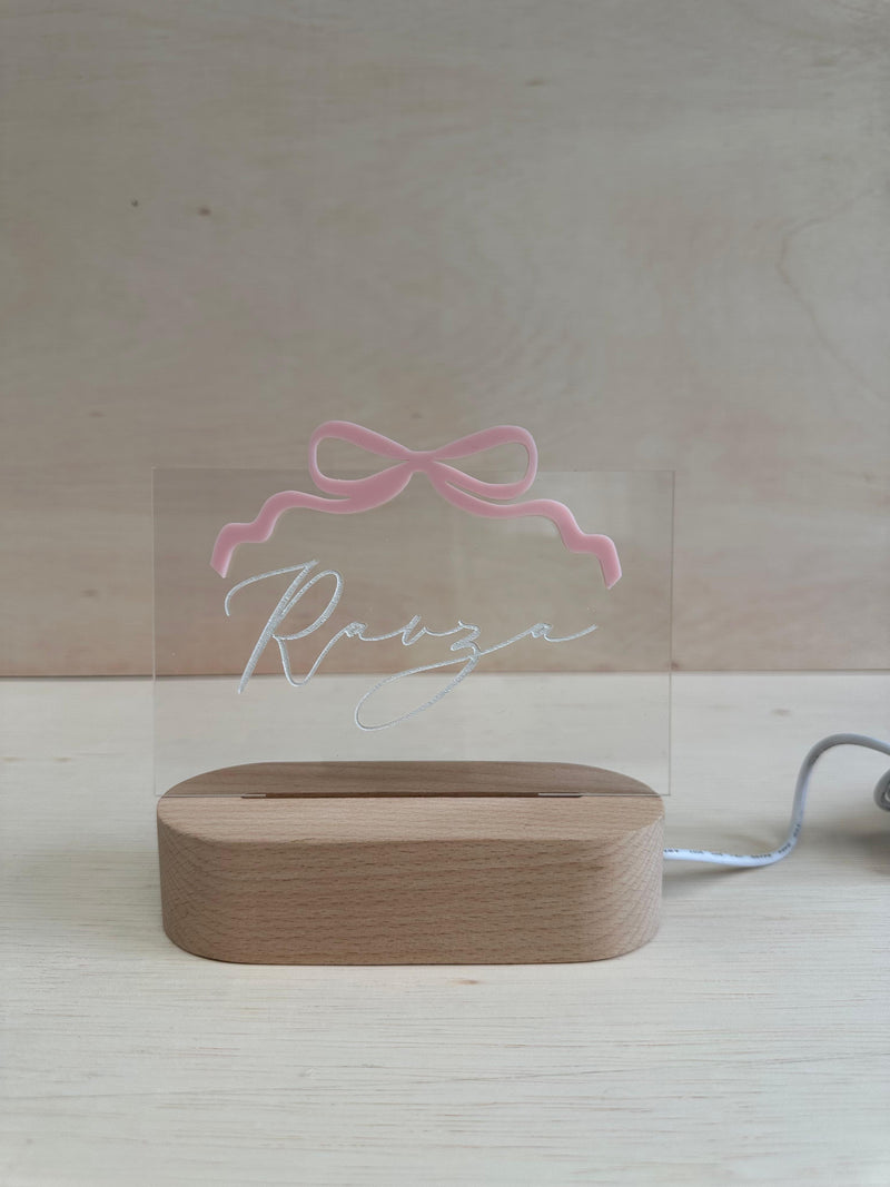 Personalised night light