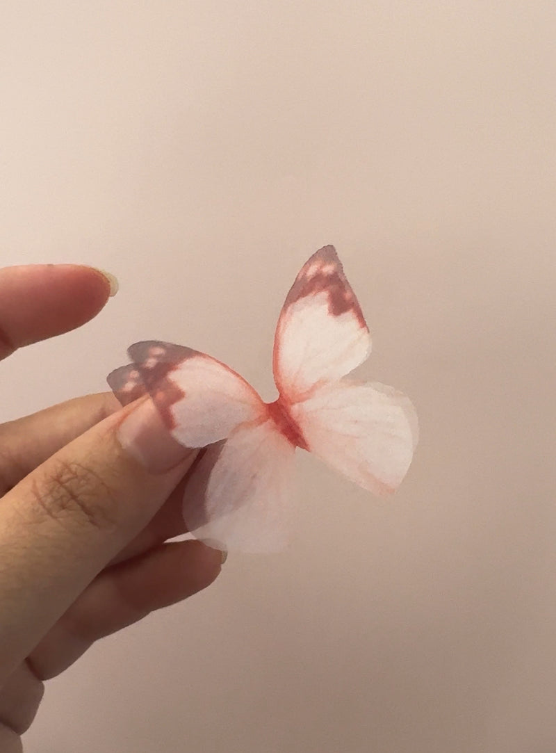Blush Mist Silk Butterfly Flutters - littledreamersinteriors