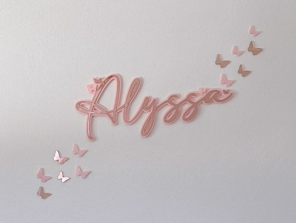 Butterfly Name Plaque 