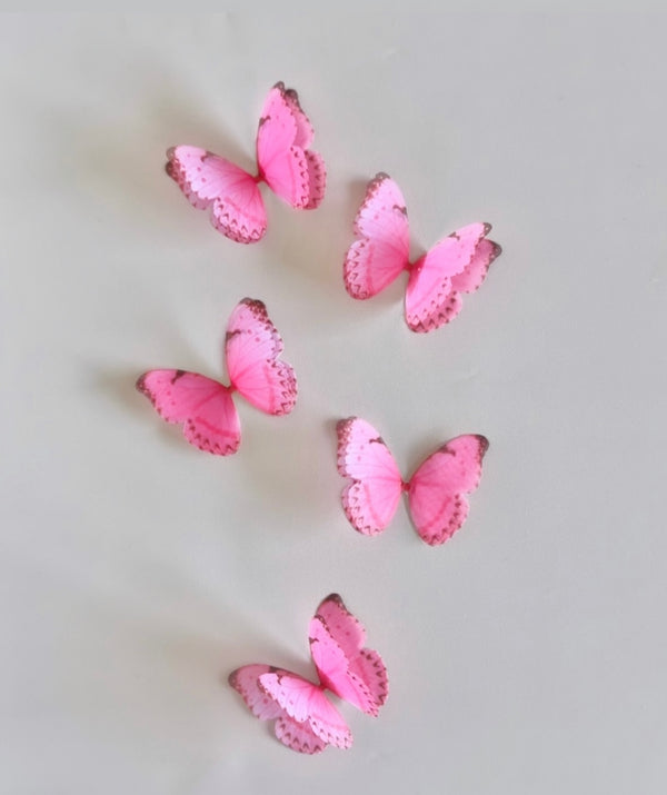 Hot pink Silk Butterfly Flutters