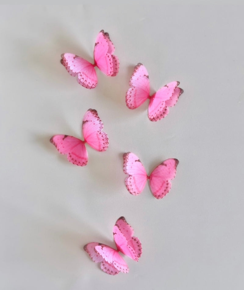 Hot pink Silk Butterfly Flutters