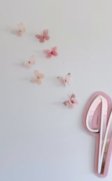 Pink Lace Silk Butterfly Flutters - littledreamersinteriors