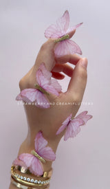 Silk butterfly flutters nursery butterflies organza butterflies littledreamersinteriors