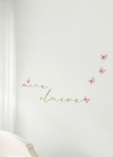 Strawberry & Cream Silk Butterfly Flutters