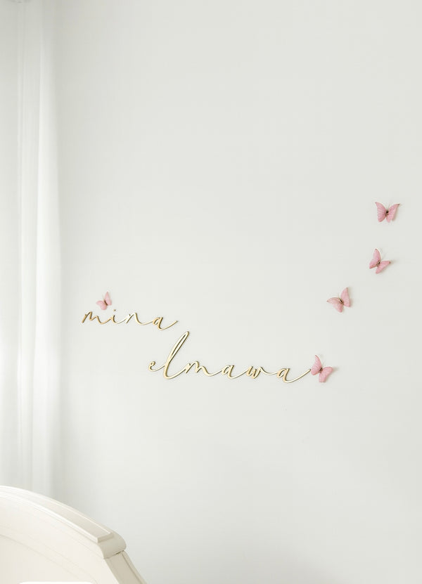 Acrylic Script Name Sign