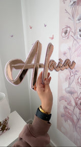 Shadow Triple Layer Name Plaque - littledreamersinteriors