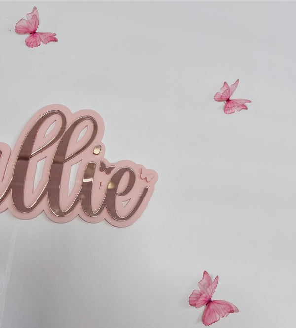 Fairy Pink Silk Butterfly Flutters