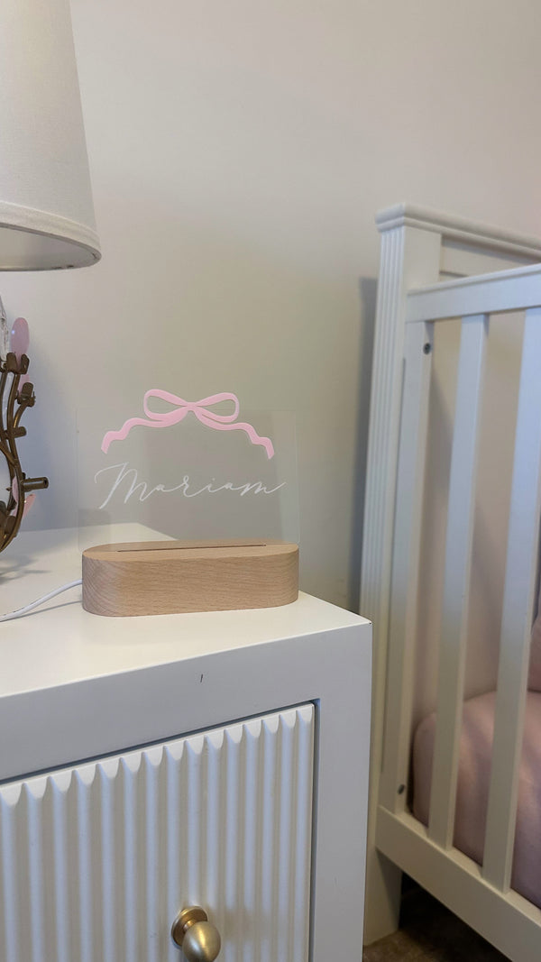 Personalised night light