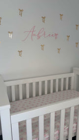 Acrylic Bow Name Script - littledreamersinteriors