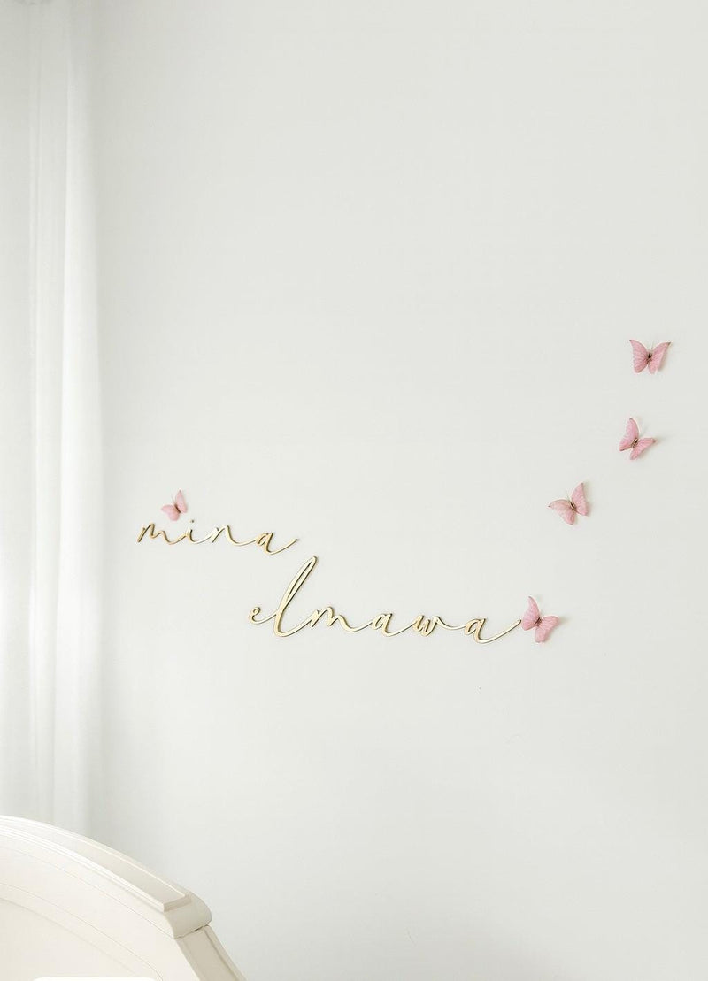 Acrylic Script Signs Acrylic Script Name Sign - Littledreamersinteriors ...