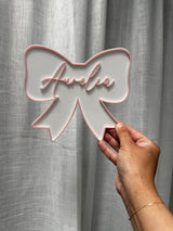 Bow Name Plaque - littledreamersinteriors