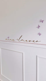 Acrylic Script Name Sign