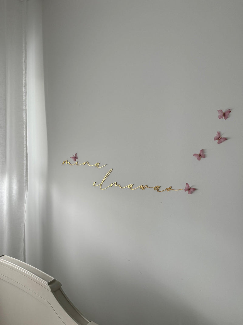 Acrylic Script Name Sign - Littledreamersinteriors ...