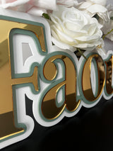 Triple Layer Name sign - littledreamersinteriors