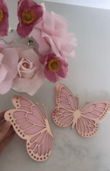 3D Double Layer Acrylic  Butterflies 