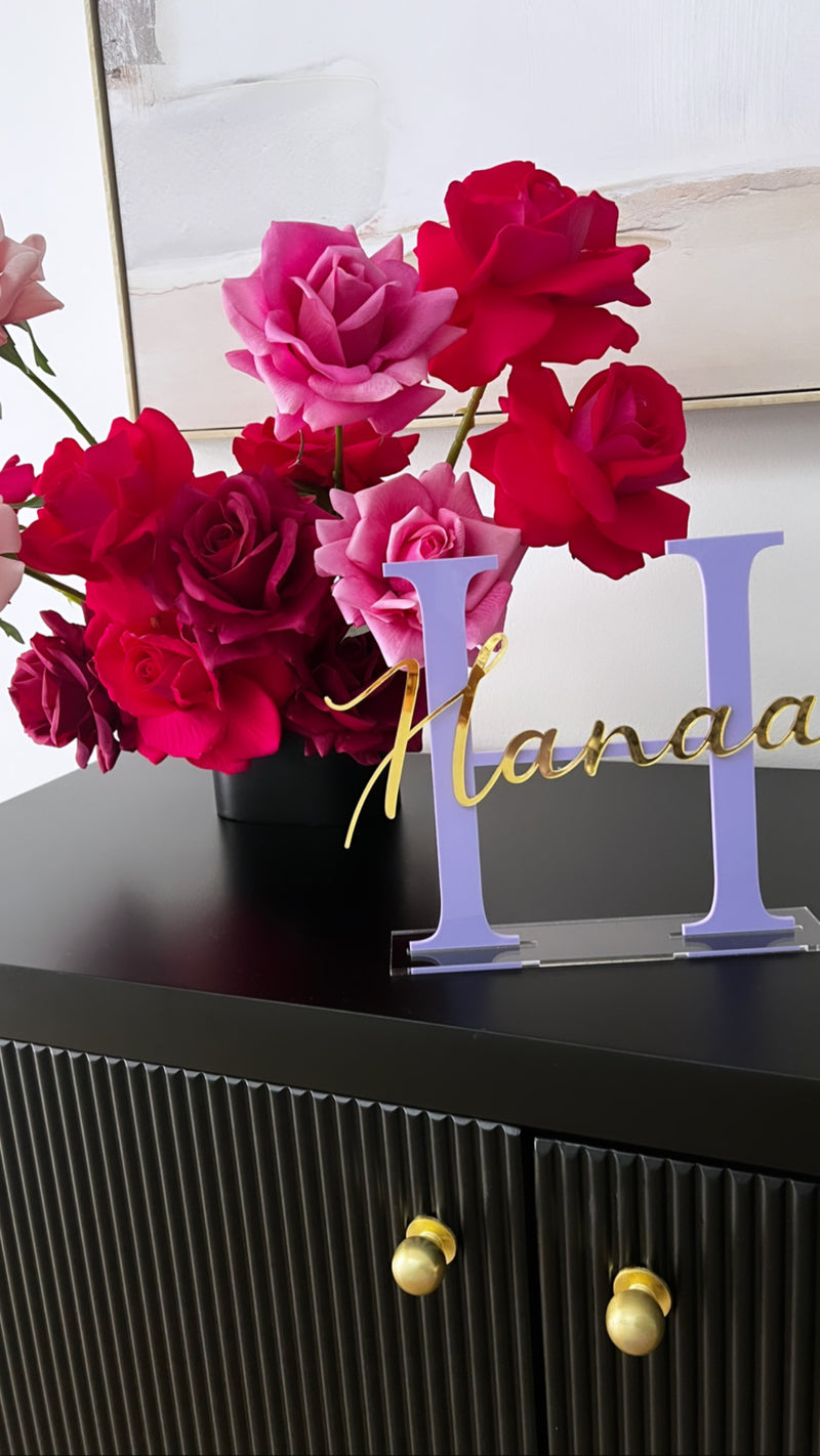 Initial with name stand - littledreamersinteriors