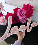 Triple Layer Name Plaque 