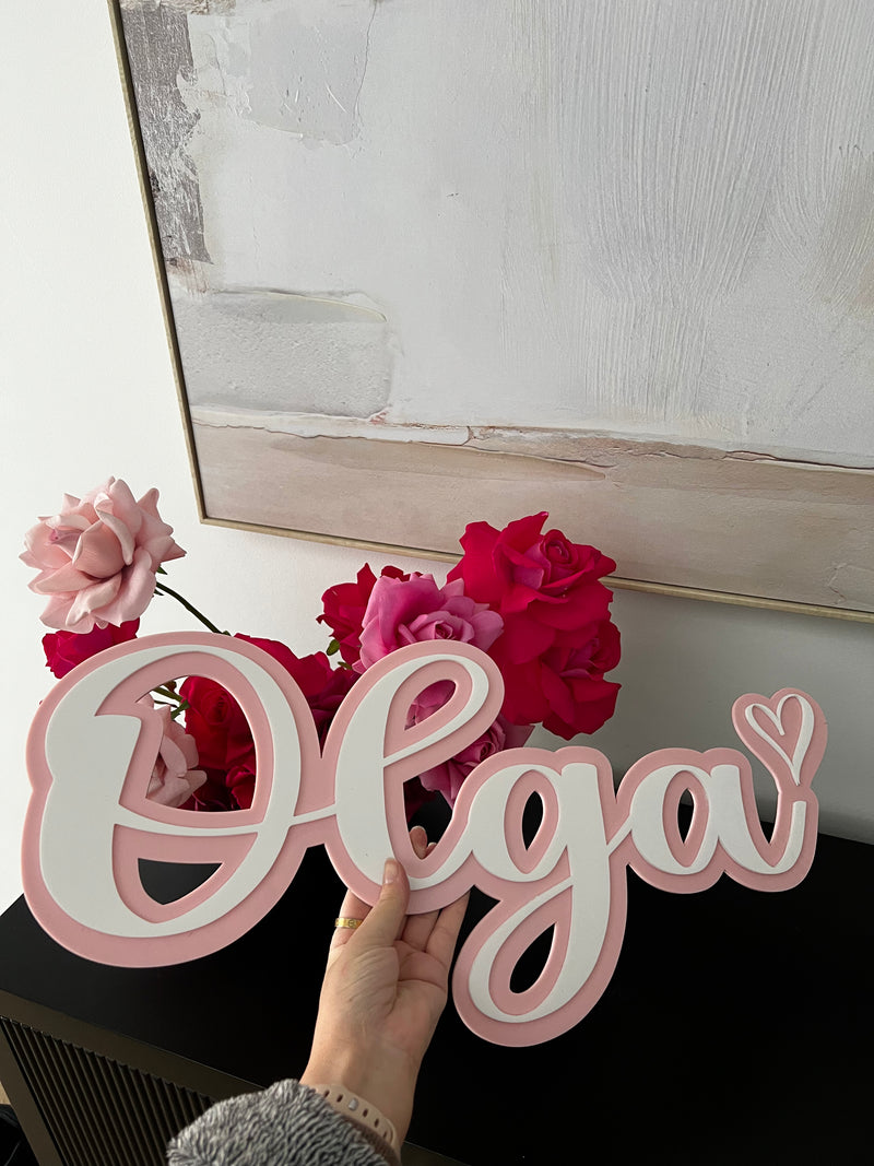 Double Layer Name Plaque 