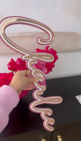 Triple Layered Name Sign - littledreamersinteriors