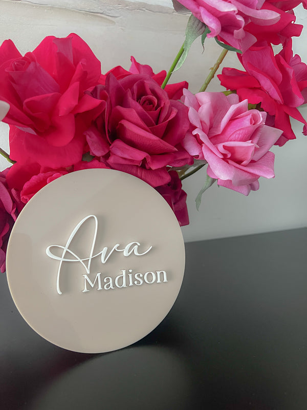 Announcement plaque - littledreamersinteriors