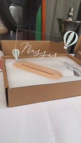 Personalised night light