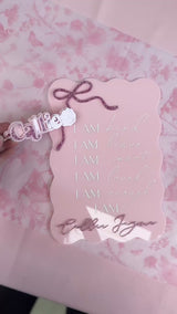 Personalised Acrylic Affirmation Plaque