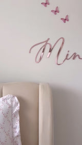Acrylic Bow/Ballet Shoe Script Name