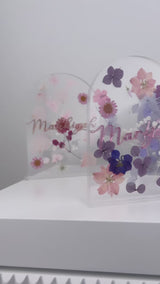 Personalised Pressed Flower Arch