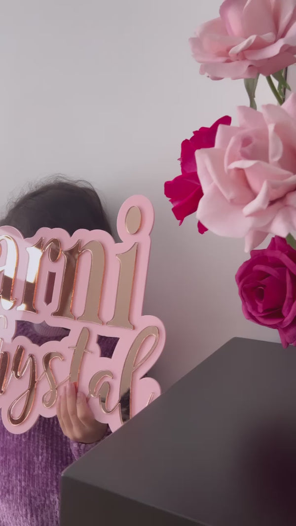Double Layer Name Plaque | Two Names 