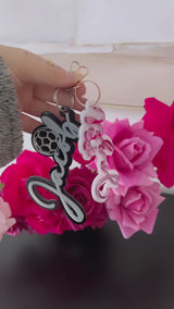 Double Layer 3D Key Ring 