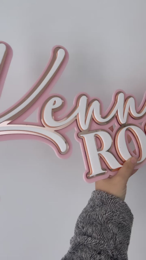 Triple Layer Name Plaque 